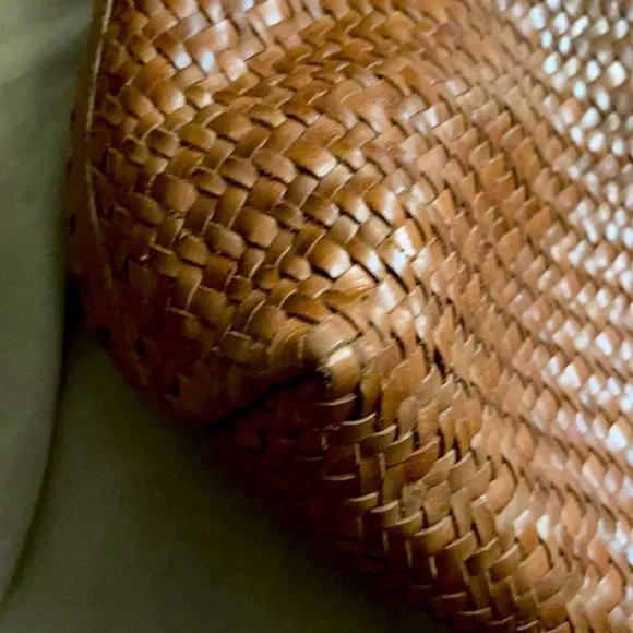 MADEWELL Transport Tote Woven Leather Edition Burnished Caramel - Picture 7 of 8